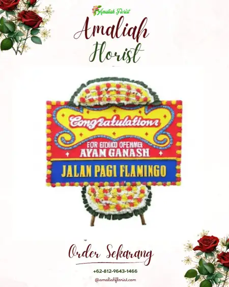 Sewa Papan Bunga Cempaga